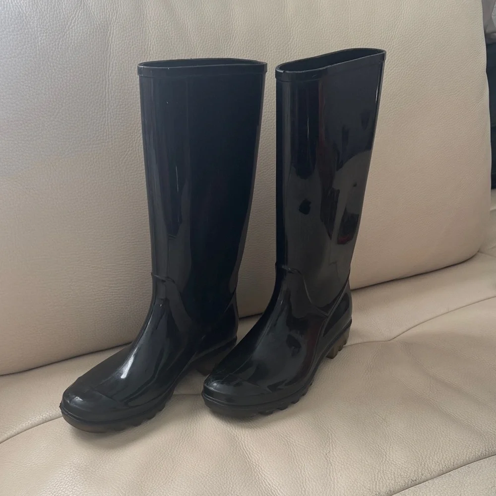Coach Black Rain Boots - Picture 5 of 5